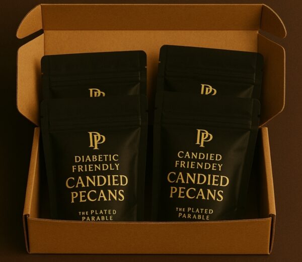 Diabetic-Friendly Candied Pecans-2oz Sample Bags (2 bags)